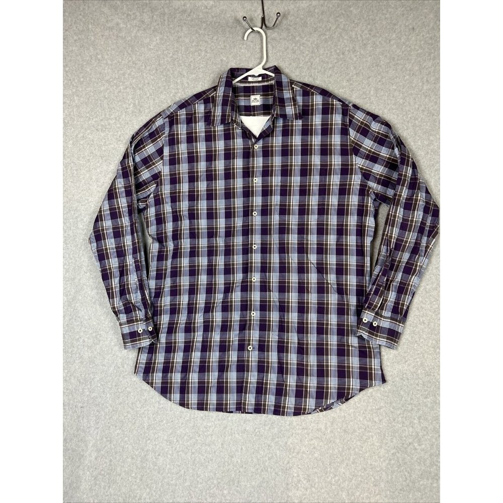 Peter Millar Men’s XL Long Sleeve Button Down Shirt Plaid Multicolor 100% Cotton